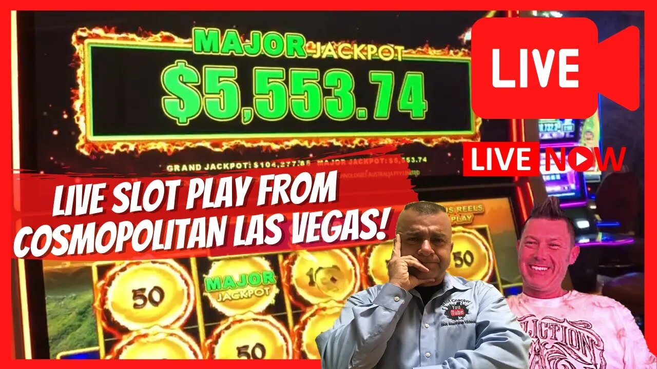 🔴LIVE! Slot Play (HUGE WIN!) From Cosmopolitan Las Vegas! High Limit Dragon Link