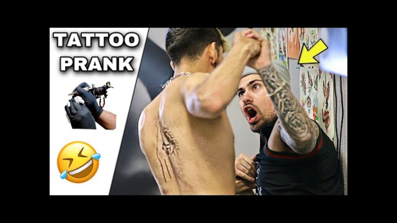 FAKE TATTOO ARTIST PRANK | GIVING CUSTOMERS EMBARRASSING TATTOOS ! 😈