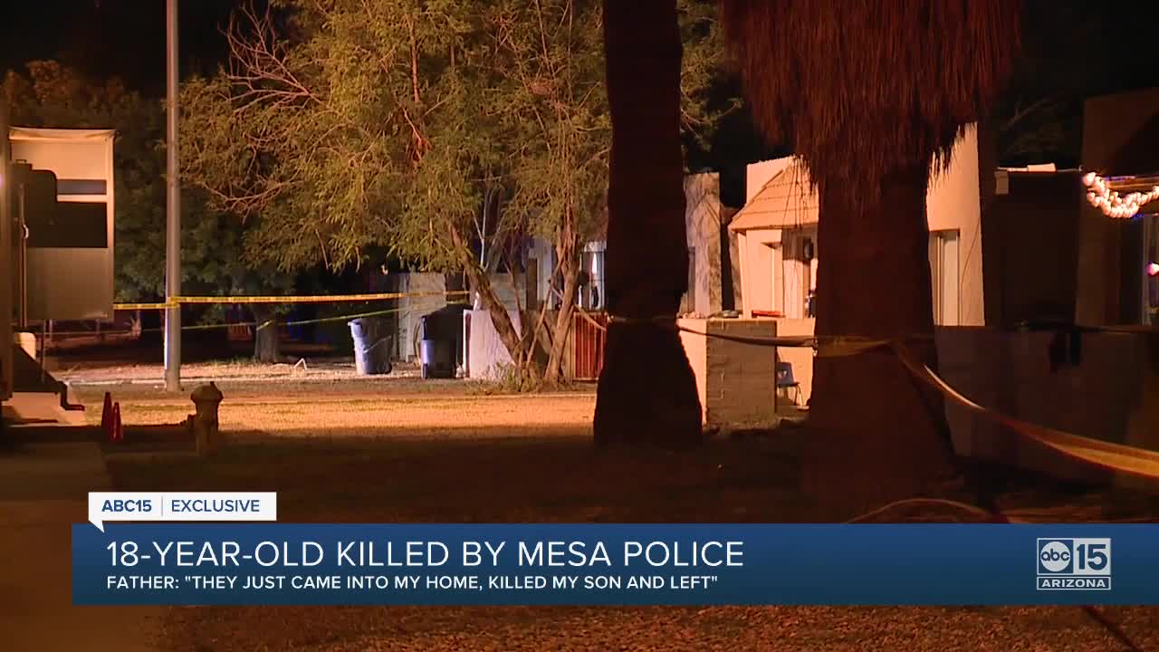 Mesa father speaks after police kill armed 18 year old son