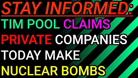 Stay Informed: People Use Own Warships And Private Companies Today Make Nuclear Weapons