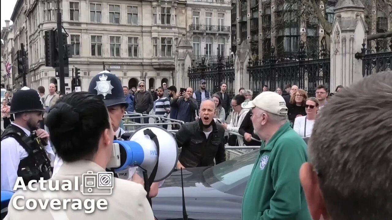 Parliament blocked by 'Online Harms Bill' protest led by Fiona Heine | LONDON | 19th April 2022