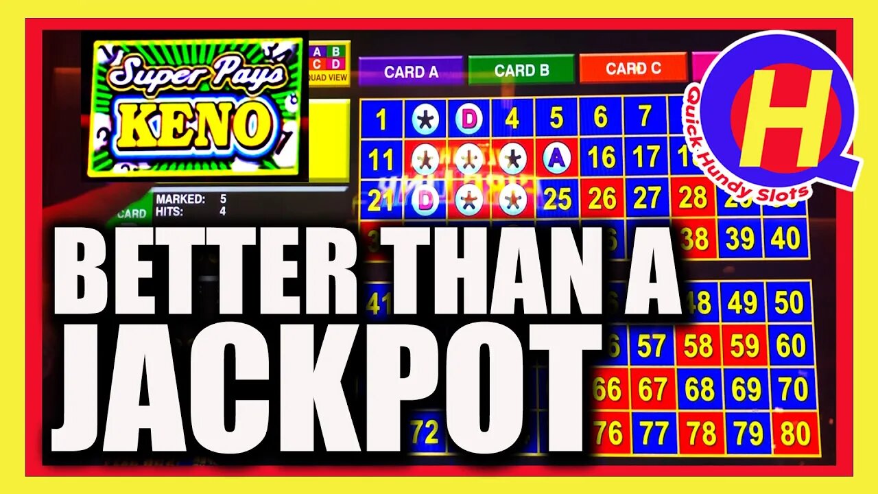 HUGE Super Pays KENO Win from Palms Las Vegas! Better Than A Jackpot!