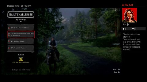 Dad Gaming RDR2 Daily Challenges 18/7/19 Live PS4