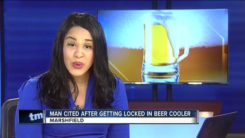 Wisconsin man locked in beer cooler overnight