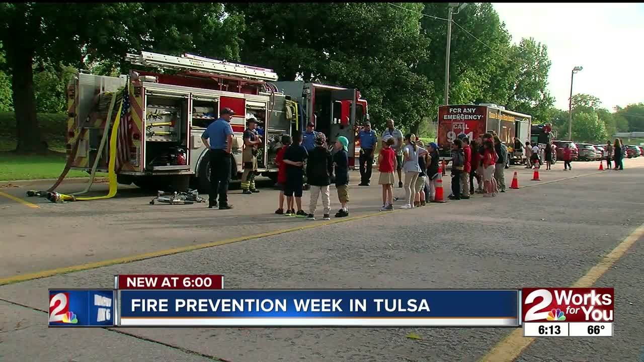 Tulsa students learn more about fire safety, prevention