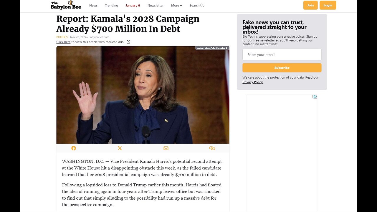 Never Lend Kamala a Credit Card