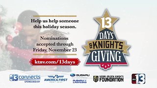 13 Days and Knights of Giving with the Vegas Golden Knights Foundation