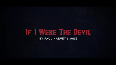 If I Were The Devil