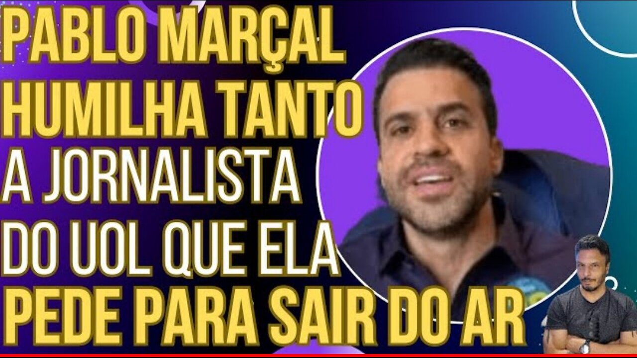 Pablo Marçal humilha tanto uma jornalista do UOL que ela pede para tirá-lo do ar!