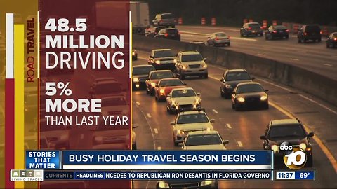 Busy holiday travel season starts