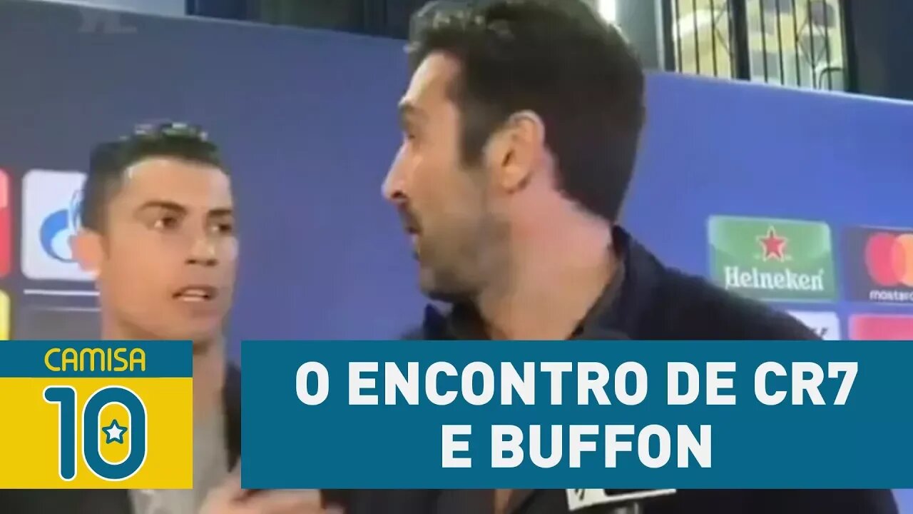 Lendas! OLHA o encontro de CR7 e Buffon após Real 1x3 Juventus!