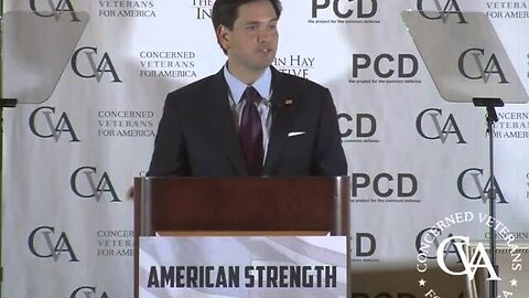 Rubio Delivers Speech On Rebuilding American Defense