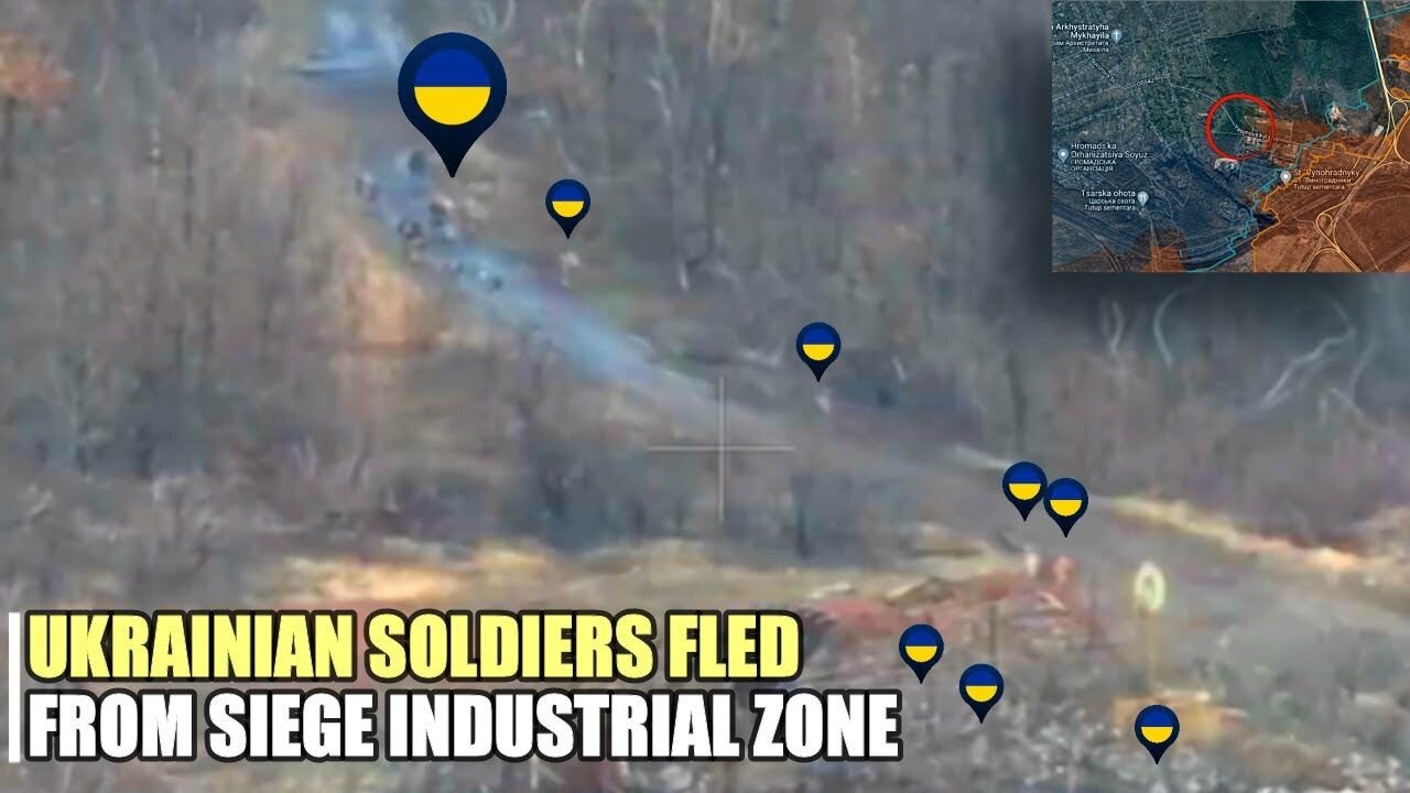 Ukrainian soldiers fled from the industrial zone on the southern flank of Avdeevka