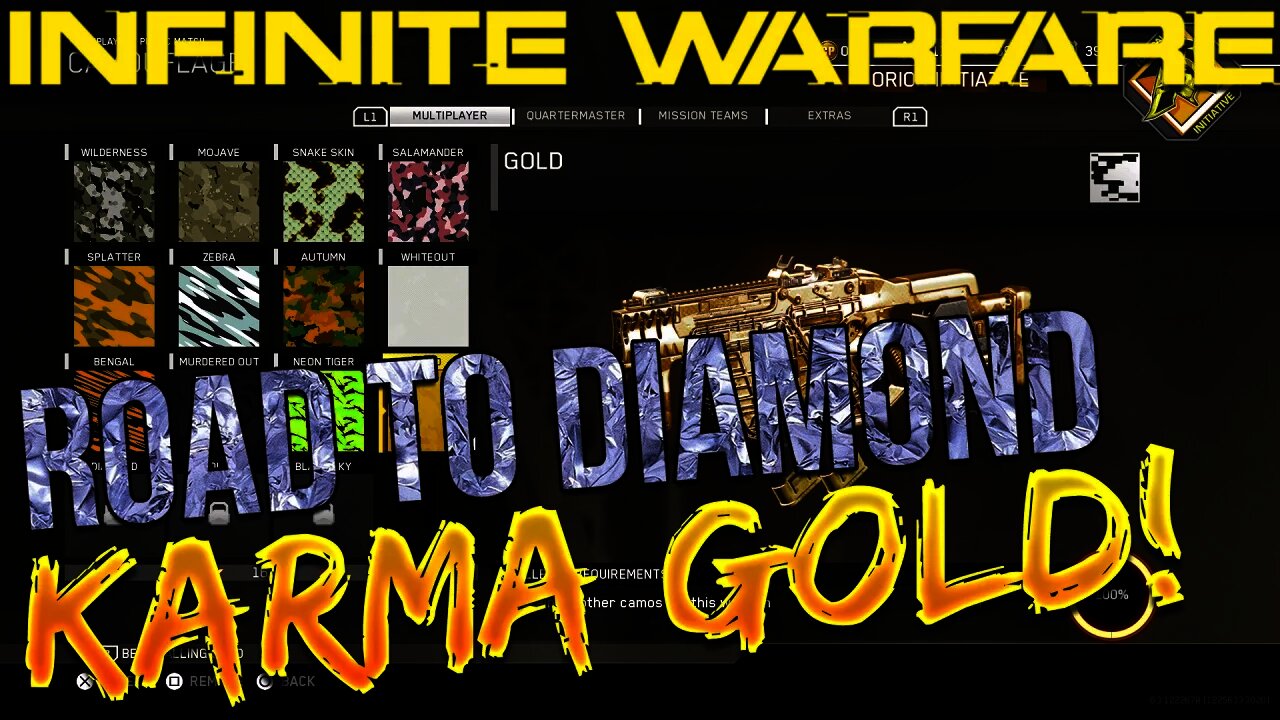 ROAD TO DIAMOND SMGs! - Karma-45 GOLD CAMO (Infinite Warfare)