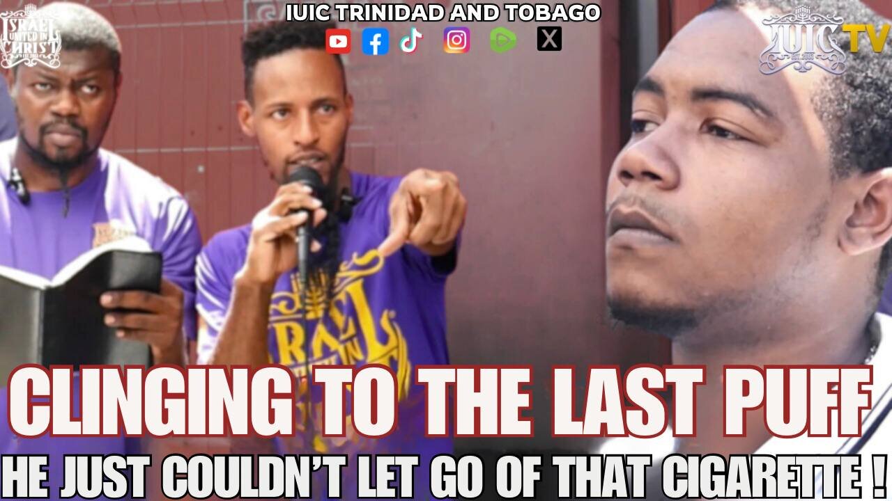 CLINGING TO THE LAST PUFF: HE JUST COULDN'T LET GO OF THAT CIGARETTE!