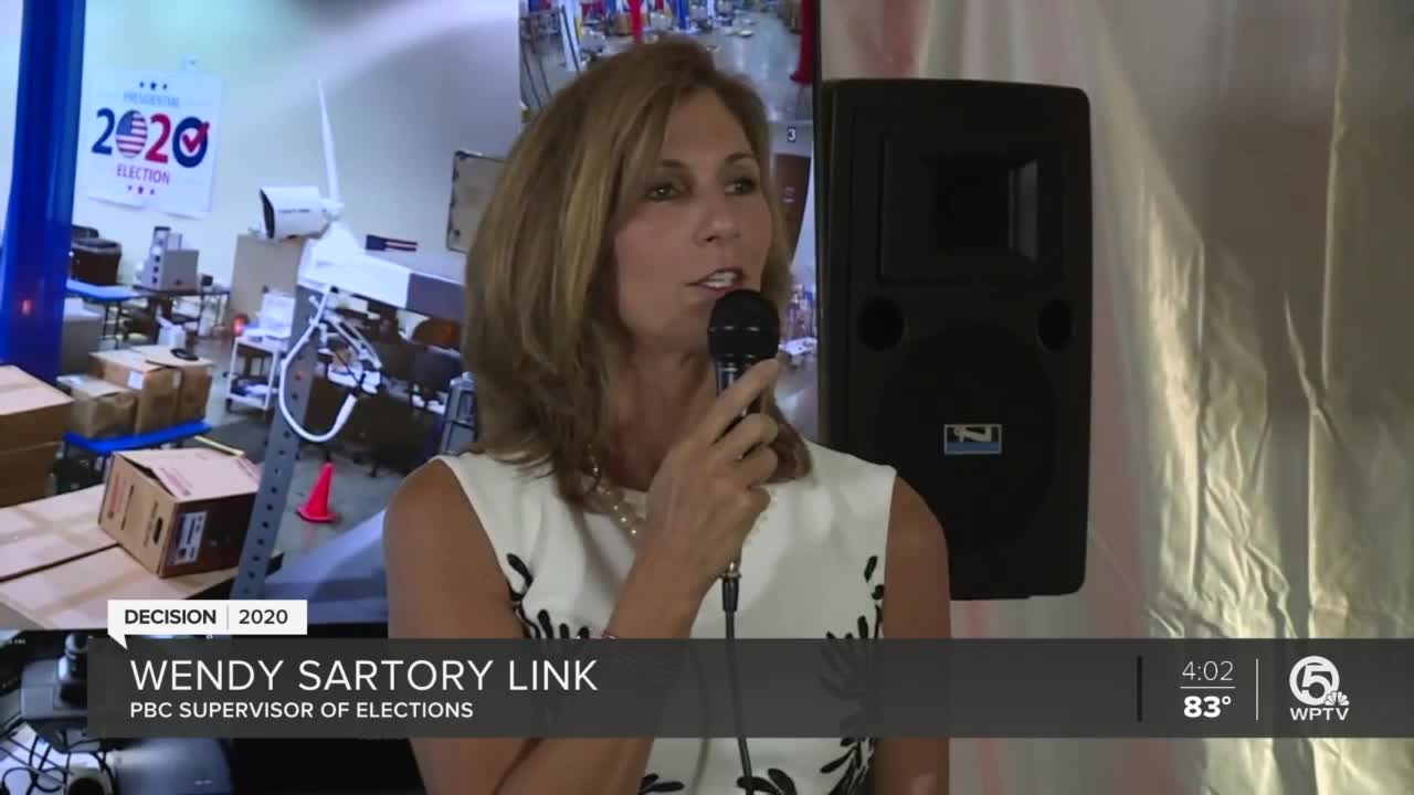 Palm Beach County Supervisor of Elections holds news conference about early voting, mail-in ballots