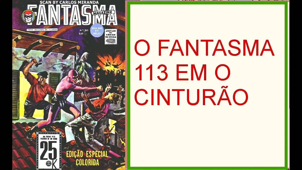 O FANTASMA EM O CINTURÃO #museudogibi #gibi #quadrinhos #comics #historieta