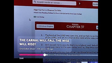 THE MEN OF THE LORD MUST BE SPIRITUALLY MINDED AND NOT CARNAL! BE RECLUSIVE (Proverbs 22:3)!