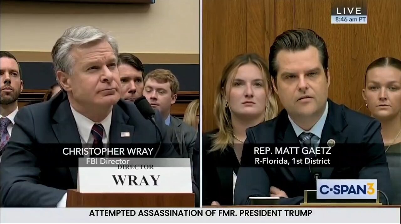 Rep Matt Gaetz to FBI Director: Who's Been Hiding The Real Biden?