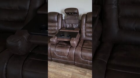 Our new couch does all this... #subscribe #reclinersofa