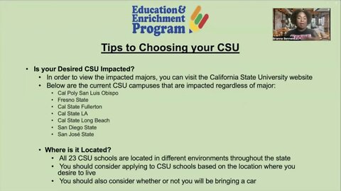 TIPS FOR APPLYING TO CSUS