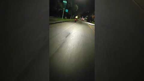 Chasing Ebike down Curren Street