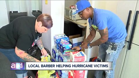 Local barber collecting donations to help areas ravaged by Dorian