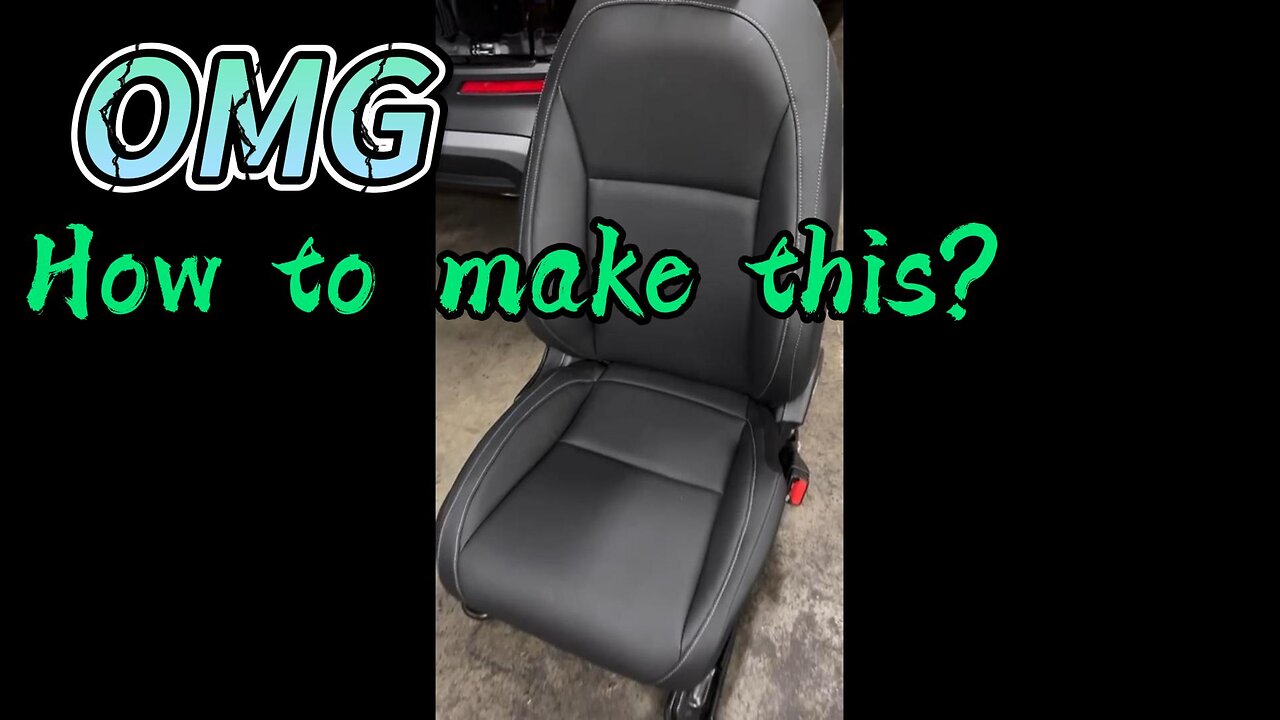 How to rewrap torn car seat with new leather?