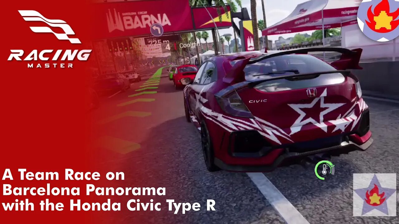 A Team Race on Barcelona Panorama with the Honda Civic Type R | Racing Master