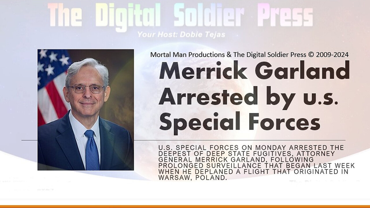 Merrick Garland Arrested by u.s. Special Forces.