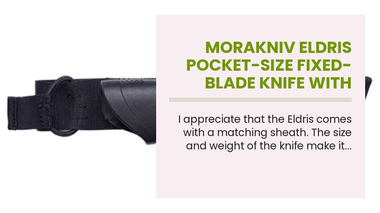 Morakniv Eldris Pocket-Size Fixed-Blade Knife with Stainless Steel Blade and Sheath, 2.3 Inch