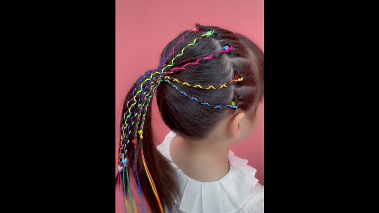 colorful rainbow head rope