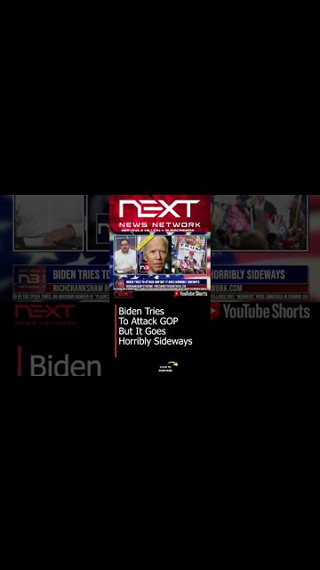 Biden Tries To Attack GOP But It Goes Horribly Sideways #shorts
