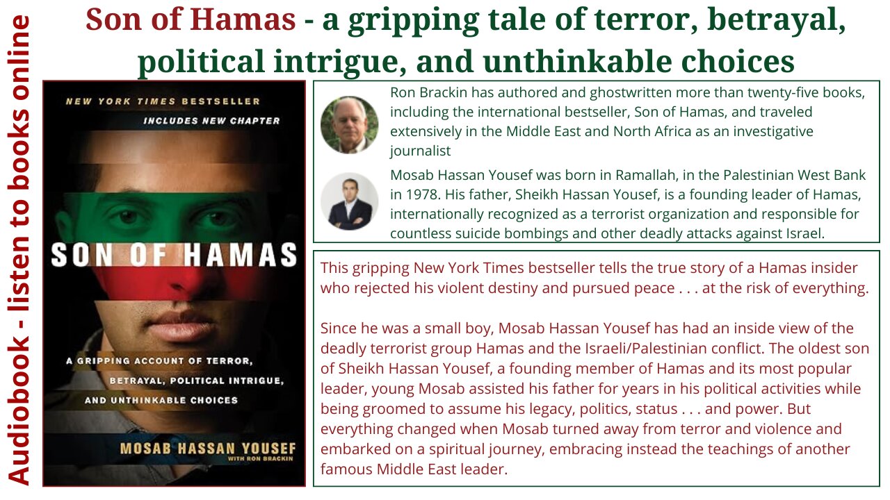 Son of Hamas - A Gripping Account of Terror, Betrayal, Political Intrigue, and Unthinkable Choices