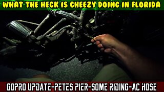 (S3 E12) Ride to Petes Pier, abandoned Sonic, Hawk DLX brake locked Vitacci Bashan Raven 250