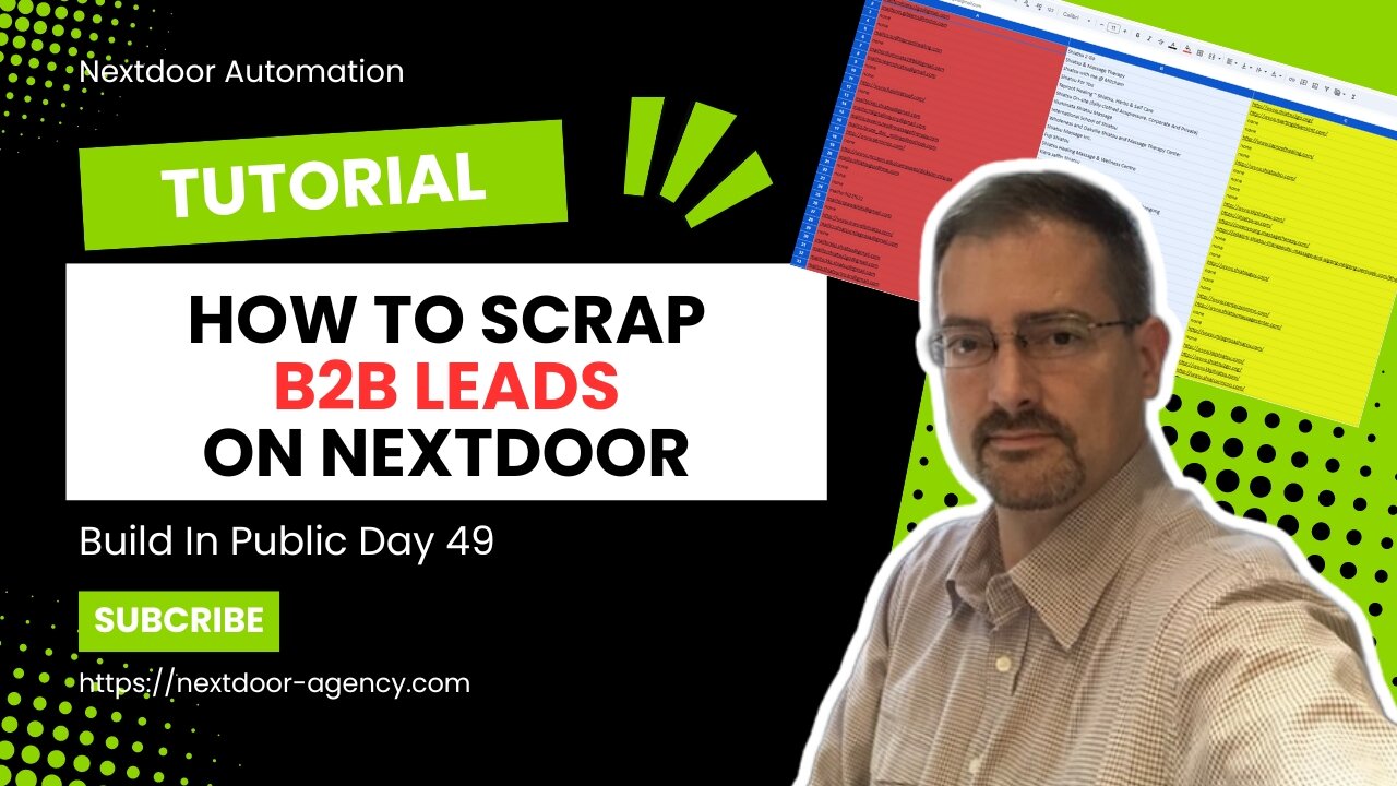 How To Find B2B Leads on Nextdoor [Scraping Method] - Build In Public Day 49