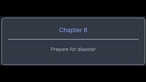 Node Academy: Chapter 8 - Prepare for Disastor