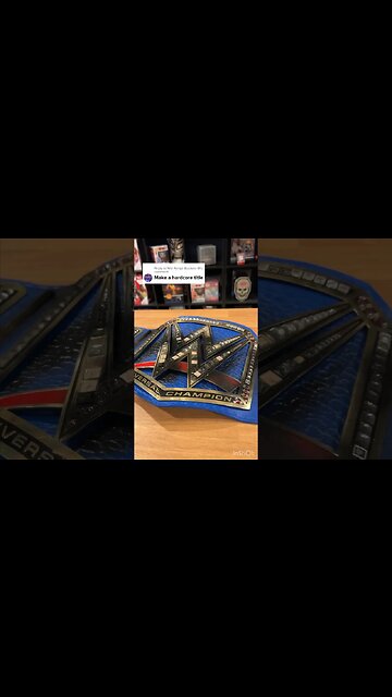 Let's Make A Custom WWE Hardcore Title Belt! #shorts