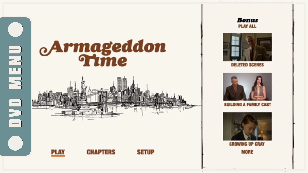 Armageddon Time - DVD Menu