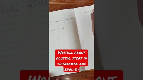 Writing about glottal stops in vietnamese and english
