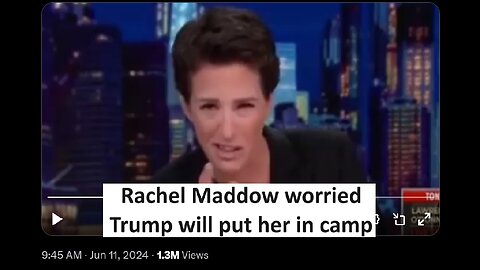 Rachel Maddow worried Trump will put her in a camp