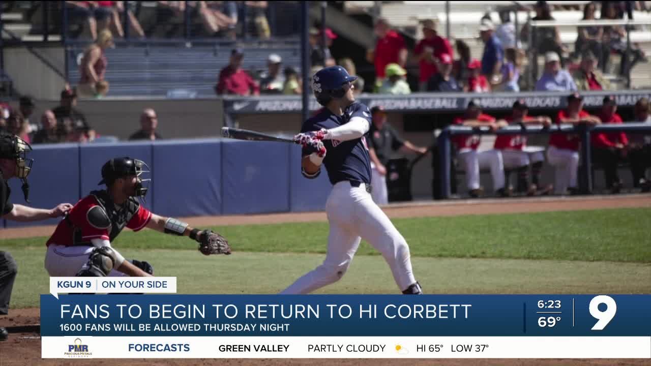 Fans to return to Hi Corbett Field