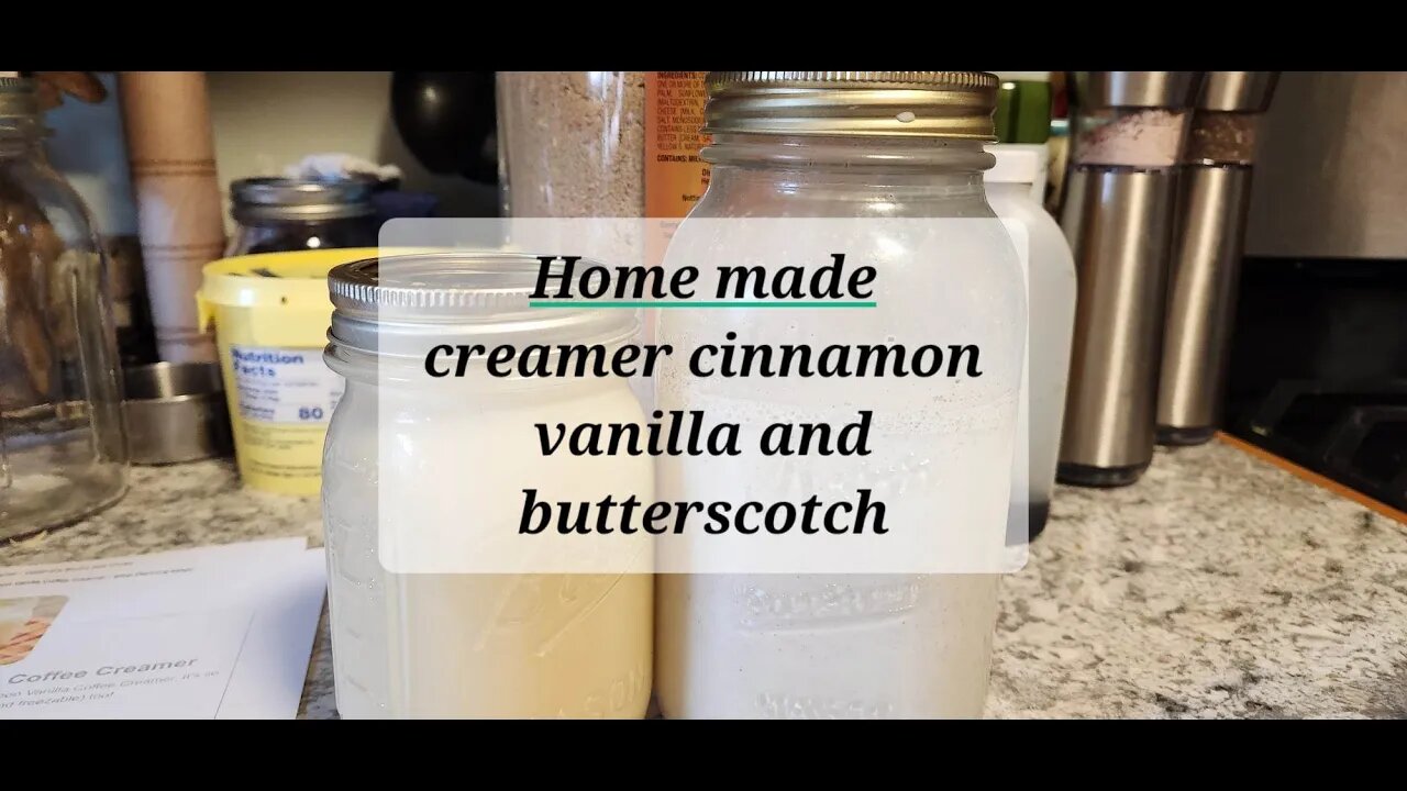 Homemade creamer cinnamon vanilla and butterscotch #creamer