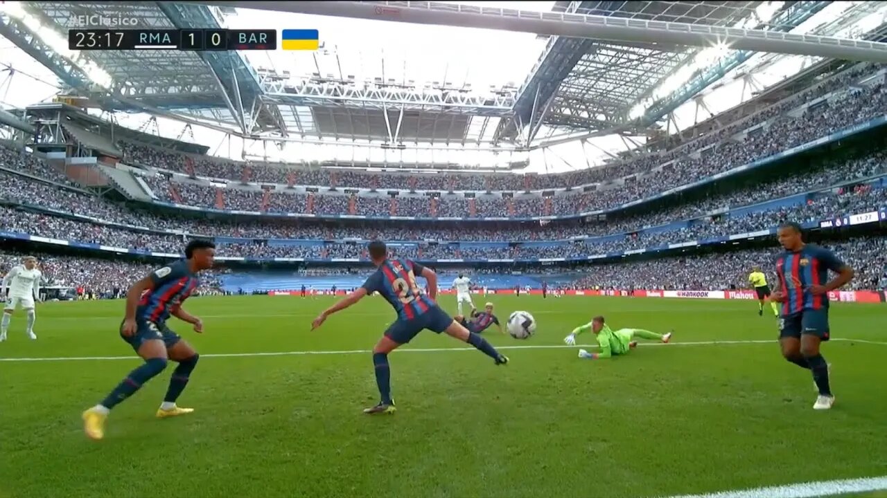 Benzema Goal vs Barcelona in El Clasico Today (1 - 0)