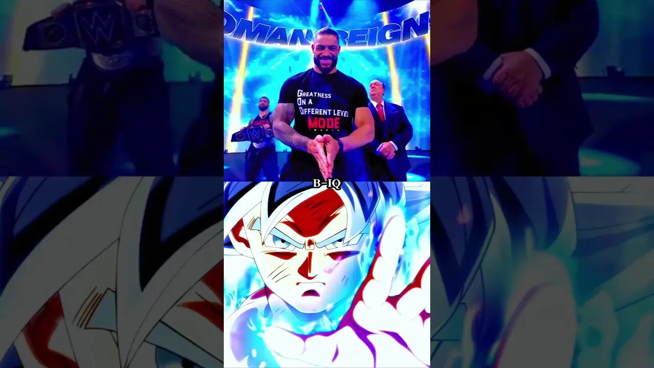 WE ARE THE ONES #anime #wwe #goku #vs #romanreigns