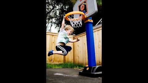 Cute babies_playing basketball