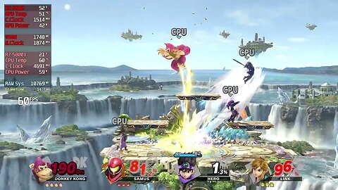 Ryujinx Super Smash Bros. Ultimate 5800X | RX 6600 | 2x 1440p/2160p | 2023