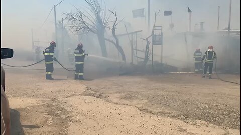 Romanian Firefighters in Greece