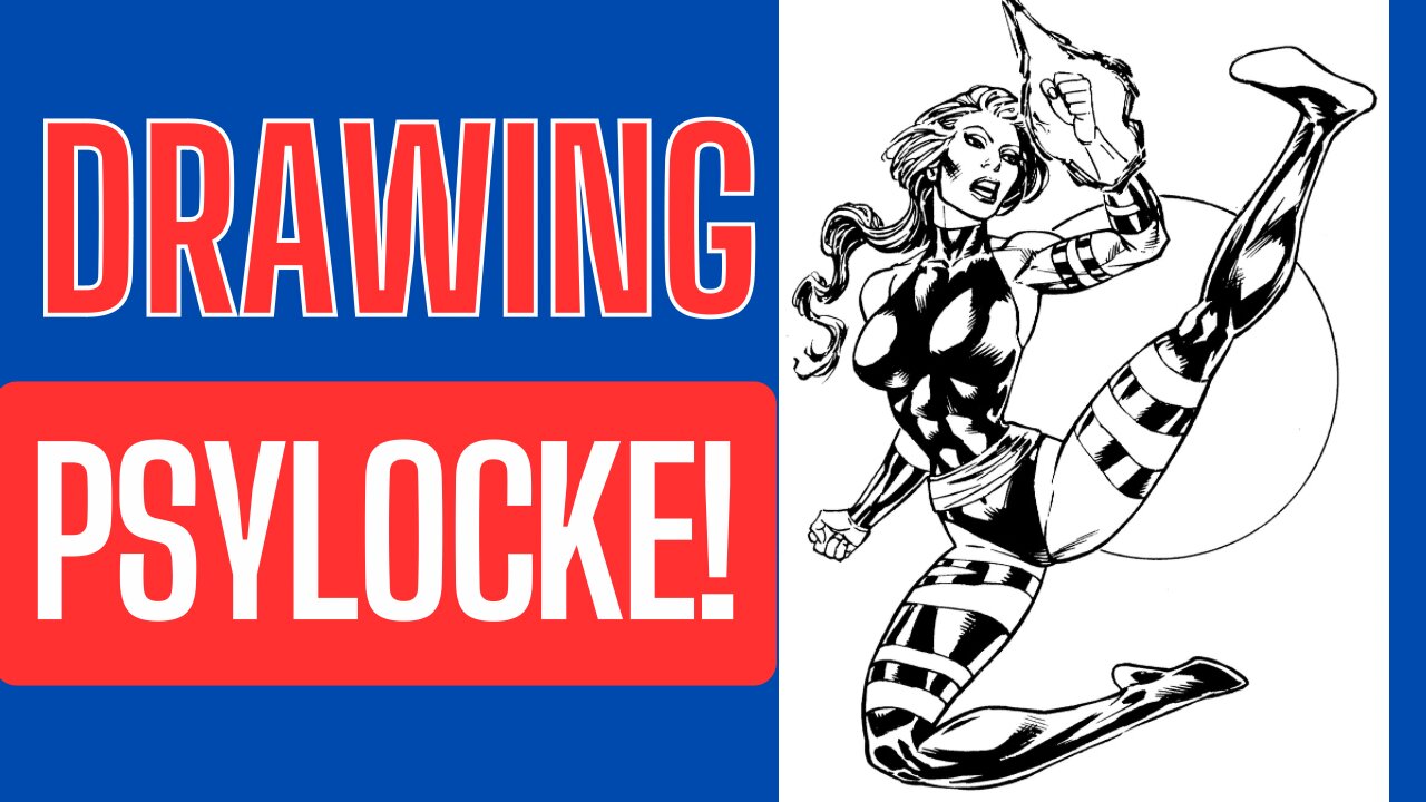 Time-Lapse Drawing PSYLOCKE!