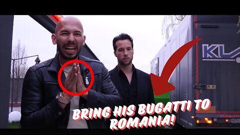 Andrew Tate Brings His Bugatti To Romania